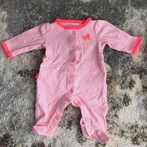 Carters newborn girl button sleeper pajama